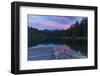 Evening Mood in the Crestasee at Flims-Armin Mathis-Framed Photographic Print