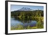 Evening, Mount Rainier, Reflection Lake, Mount Rainier NP, Washington-Michel Hersen-Framed Photographic Print