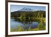 Evening, Mount Rainier, Reflection Lake, Mount Rainier NP, Washington-Michel Hersen-Framed Photographic Print