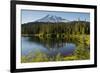 Evening, Mount Rainier, Reflection Lake, Mount Rainier NP, Washington-Michel Hersen-Framed Photographic Print