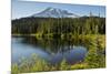 Evening, Mount Rainier, Reflection Lake, Mount Rainier NP, Washington-Michel Hersen-Mounted Photographic Print
