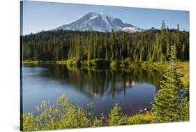 Evening, Mount Rainier, Reflection Lake, Mount Rainier NP, Washington-Michel Hersen-Stretched Canvas