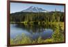 Evening, Mount Rainier, Reflection Lake, Mount Rainier NP, Washington-Michel Hersen-Framed Photographic Print