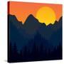 Evening Mountains Forest-Zolotnyk Mariana-Stretched Canvas