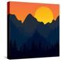 Evening Mountains Forest-Zolotnyk Mariana-Stretched Canvas