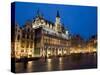 Evening, Musee De La Ville De Bruxelles, Grand Place, Brussels, Belgium, Europe-Martin Child-Stretched Canvas