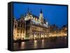 Evening, Musee De La Ville De Bruxelles, Grand Place, Brussels, Belgium, Europe-Martin Child-Framed Stretched Canvas