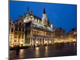 Evening, Musee De La Ville De Bruxelles, Grand Place, Brussels, Belgium, Europe-Martin Child-Mounted Photographic Print