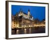 Evening, Musee De La Ville De Bruxelles, Grand Place, Brussels, Belgium, Europe-Martin Child-Framed Photographic Print