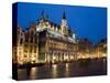 Evening, Musee De La Ville De Bruxelles, Grand Place, Brussels, Belgium, Europe-Martin Child-Stretched Canvas