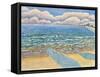 Evening, North Myrtle Beach-Patricia Eyre-Framed Stretched Canvas