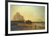 Evening off St Michael's Mount, 1855-James Webb-Framed Giclee Print