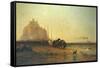 Evening off St Michael's Mount, 1855-James Webb-Framed Stretched Canvas