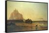 Evening off St Michael's Mount, 1855-James Webb-Framed Stretched Canvas