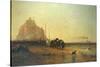 Evening off St Michael's Mount, 1855-James Webb-Stretched Canvas