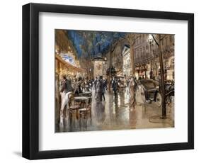 Evening on a Parisian Boulevard-Stein Georges-Framed Giclee Print