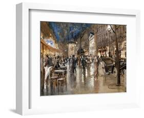 Evening on a Parisian Boulevard-Stein Georges-Framed Giclee Print