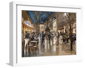 Evening on a Parisian Boulevard-Stein Georges-Framed Giclee Print