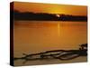 Evening on Missouri River, Callaway County, Missouri, USA-Charles Gurche-Stretched Canvas