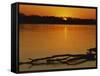 Evening on Missouri River, Callaway County, Missouri, USA-Charles Gurche-Framed Stretched Canvas