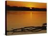 Evening on Missouri River, Callaway County, Missouri, USA-Charles Gurche-Stretched Canvas