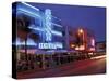 Evening on Ocean Drive, South Beach, Miami, Florida, USA-Robin Hill-Stretched Canvas