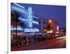 Evening on Ocean Drive, South Beach, Miami, Florida, USA-Robin Hill-Framed Premium Photographic Print