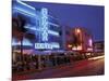 Evening on Ocean Drive, South Beach, Miami, Florida, USA-Robin Hill-Mounted Premium Photographic Print