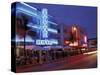 Evening on Ocean Drive, South Beach, Miami, Florida, USA-Robin Hill-Stretched Canvas