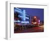 Evening on Ocean Drive, South Beach, Miami, Florida, USA-Robin Hill-Framed Photographic Print