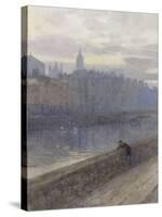 Evening on the River Liffey with St John's Church in Distance, 1905-Rose Maynard Barton-Stretched Canvas