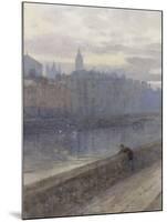 Evening on the River Liffey with St John's Church in Distance, 1905-Rose Maynard Barton-Mounted Giclee Print