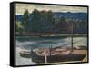 'Evening on the River Seine', c1910, (1912)-Alexander Jamieson-Framed Stretched Canvas