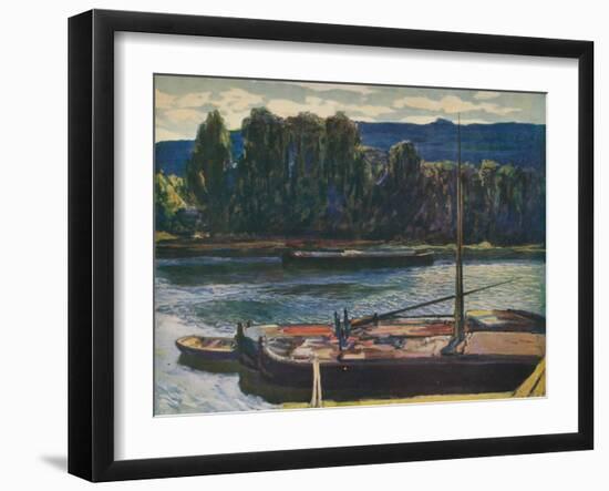 'Evening on the River Seine', c1910, (1912)-Alexander Jamieson-Framed Giclee Print