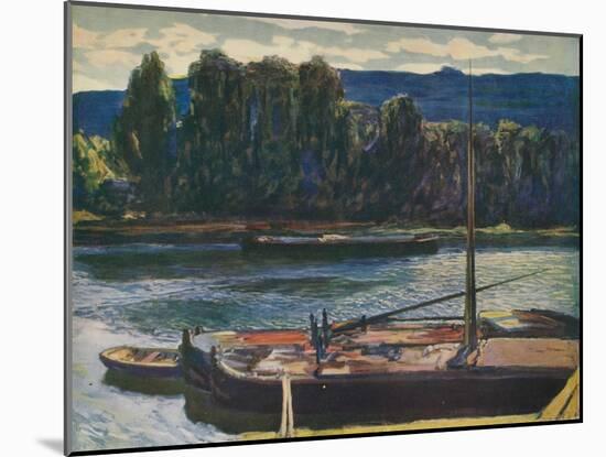 'Evening on the River Seine', c1910, (1912)-Alexander Jamieson-Mounted Giclee Print
