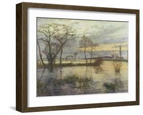 Evening on the river Wümme. 1938-Otto Modersohn-Framed Giclee Print