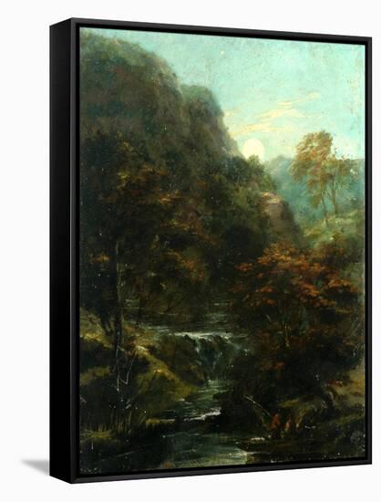 Evening On The River-William James Muller-Framed Stretched Canvas