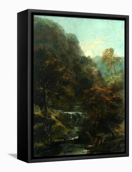 Evening On The River-William James Muller-Framed Stretched Canvas