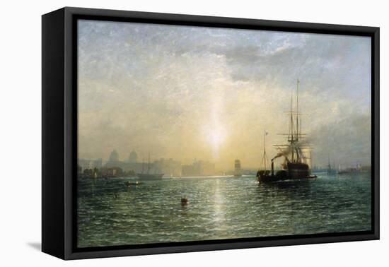 Evening on the Thames-Francis Danby-Framed Stretched Canvas