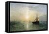 Evening on the Thames-Francis Danby-Framed Stretched Canvas