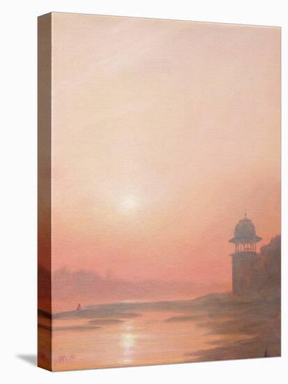 Evening on the Yamuna-Derek Hare-Stretched Canvas