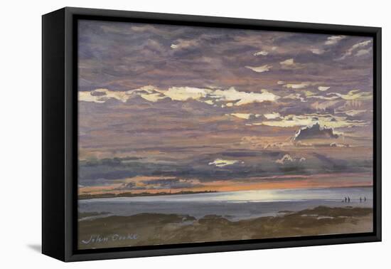 Evening, Ouistreham, 2000-John Cooke-Framed Stretched Canvas