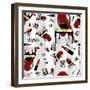 Evening Out Pattern-Tina Lavoie-Framed Giclee Print