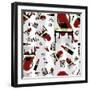 Evening Out Pattern-Tina Lavoie-Framed Giclee Print