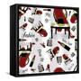 Evening Out Pattern-Tina Lavoie-Framed Stretched Canvas