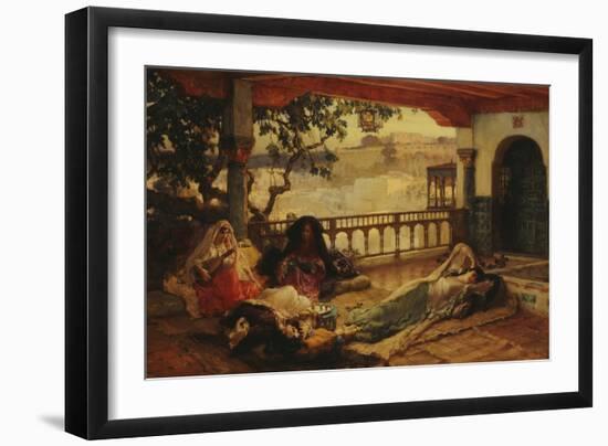 Evening over Algiers, C.1880-1889-Frederick Arthur Bridgman-Framed Giclee Print