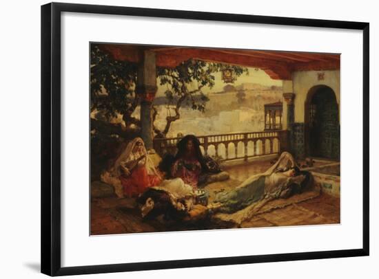 Evening over Algiers, C.1880-1889-Frederick Arthur Bridgman-Framed Giclee Print