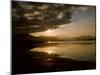 Evening Over Loch Ba Showing the Mountains of Glencoe Scotland-null-Mounted Premium Photographic Print