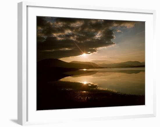 Evening Over Loch Ba Showing the Mountains of Glencoe Scotland-null-Framed Photographic Print