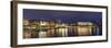 Evening Panorama of Hamburg from Alster Lake-bbsferrari-Framed Photographic Print